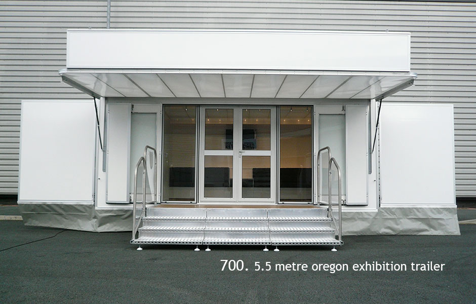 5.5 metre oregon exhibition trailer 700