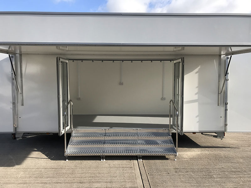 6metre exhibition trailer empty bespoke