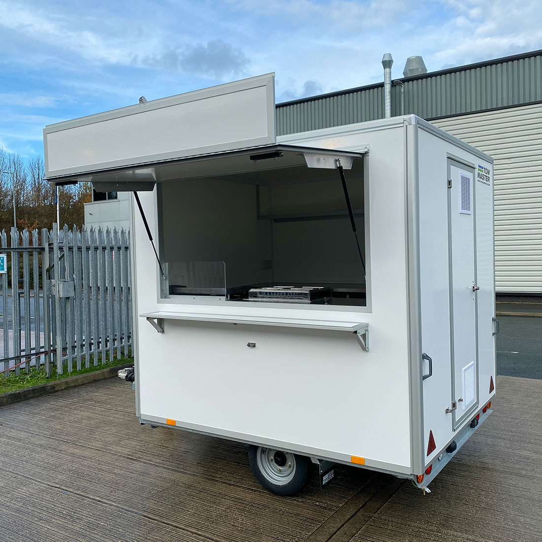 external view catering trailer small